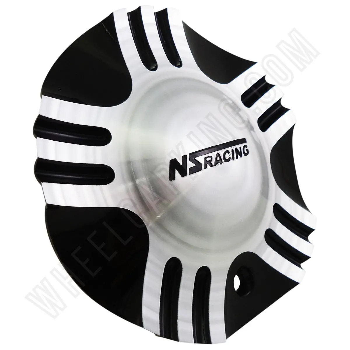 Ns Racing Silver / Black Custom Wheel Center Cap Caps # C-055-2 New! 1
