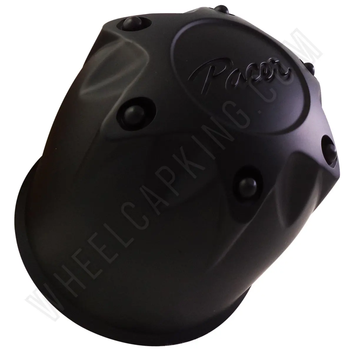 Pacer Wheels Flat Black Custom Wheel Center Caps # 89-8125 (4 Caps) 1