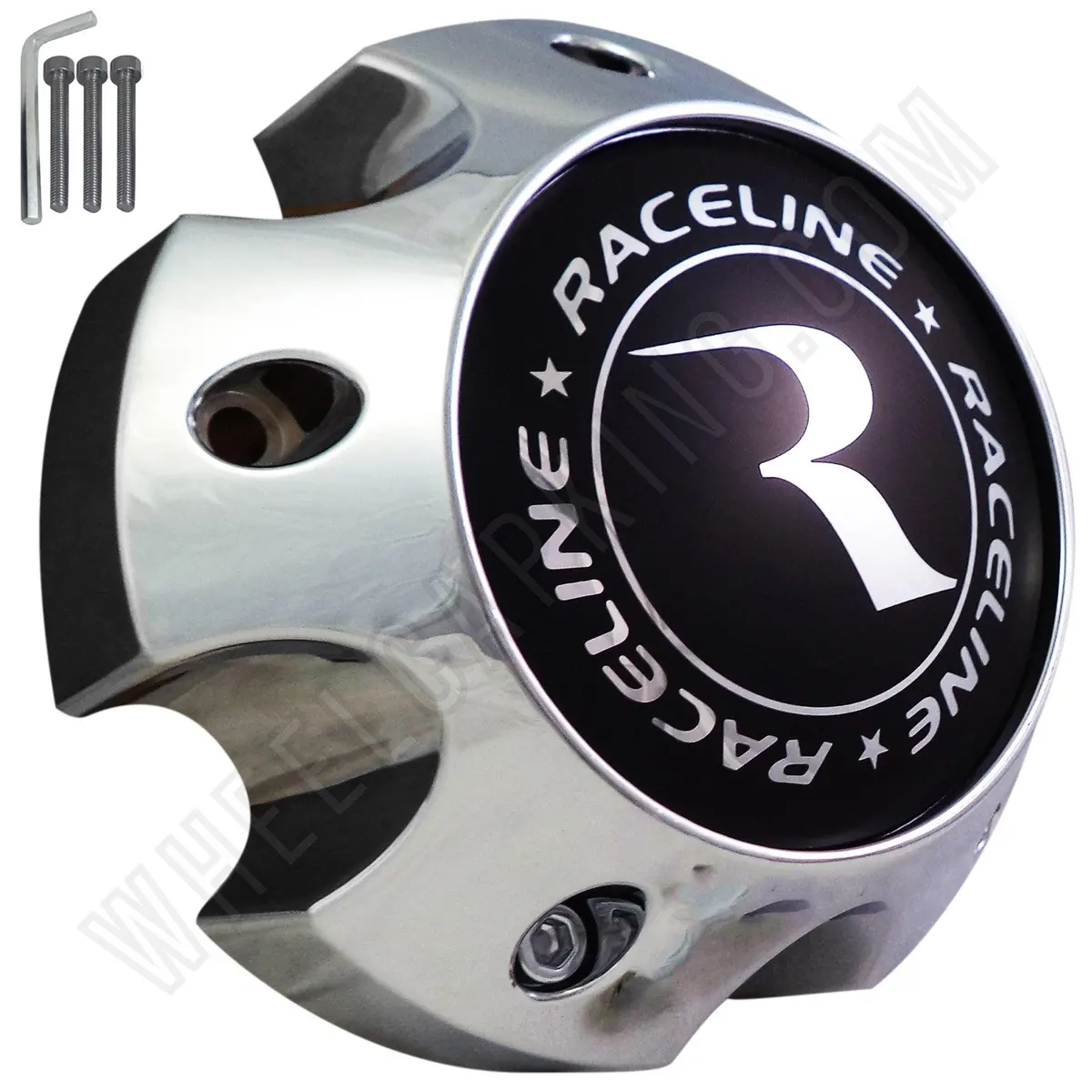 Raceline Chrome Custom Wheel Center Cap Caps Set 1 # 311161 / (5 X 5 1/2 Lug) 1