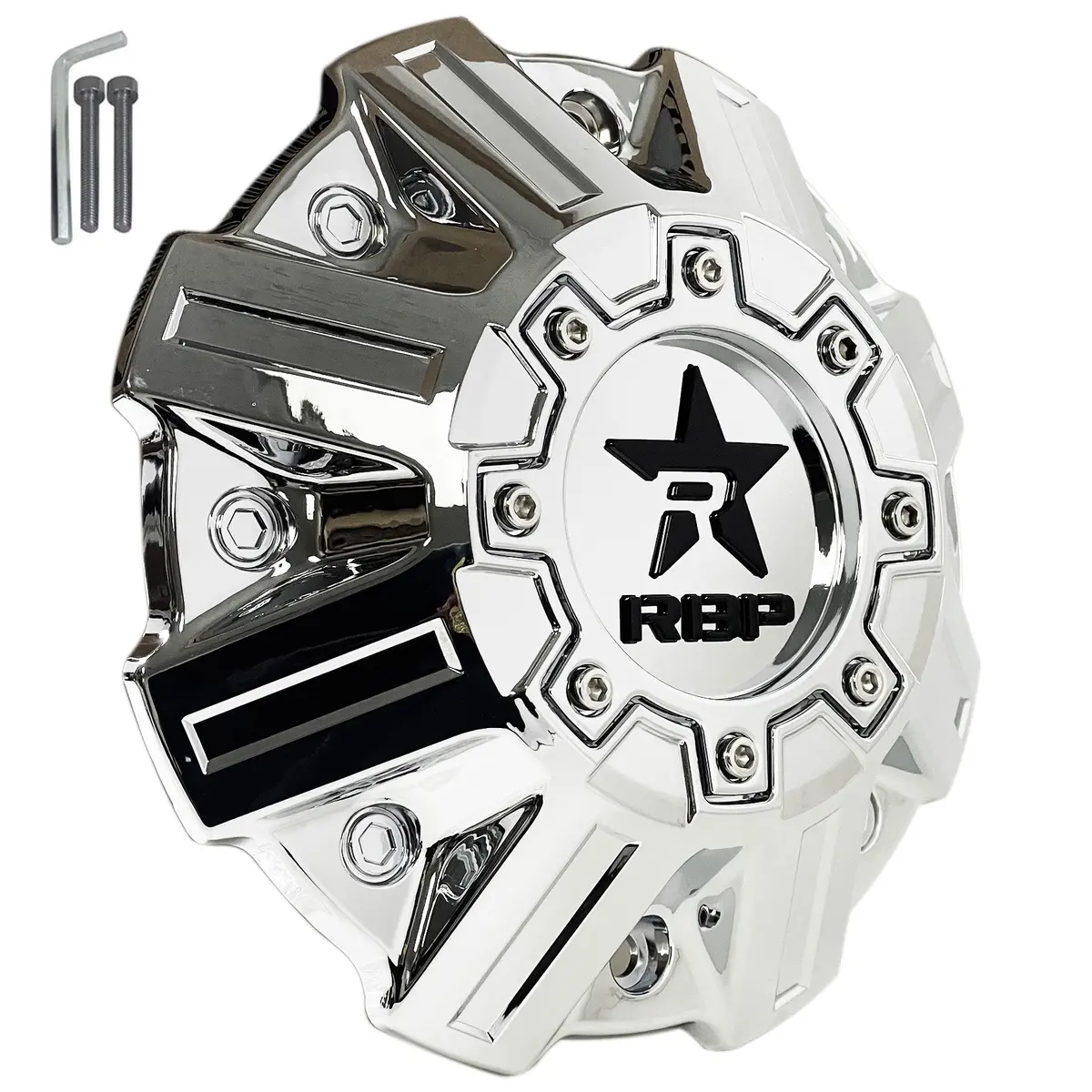 Rbp Wheels Chrome Wheel Rim Center Cap C-1008C / C-1005C (1 Cap) 1