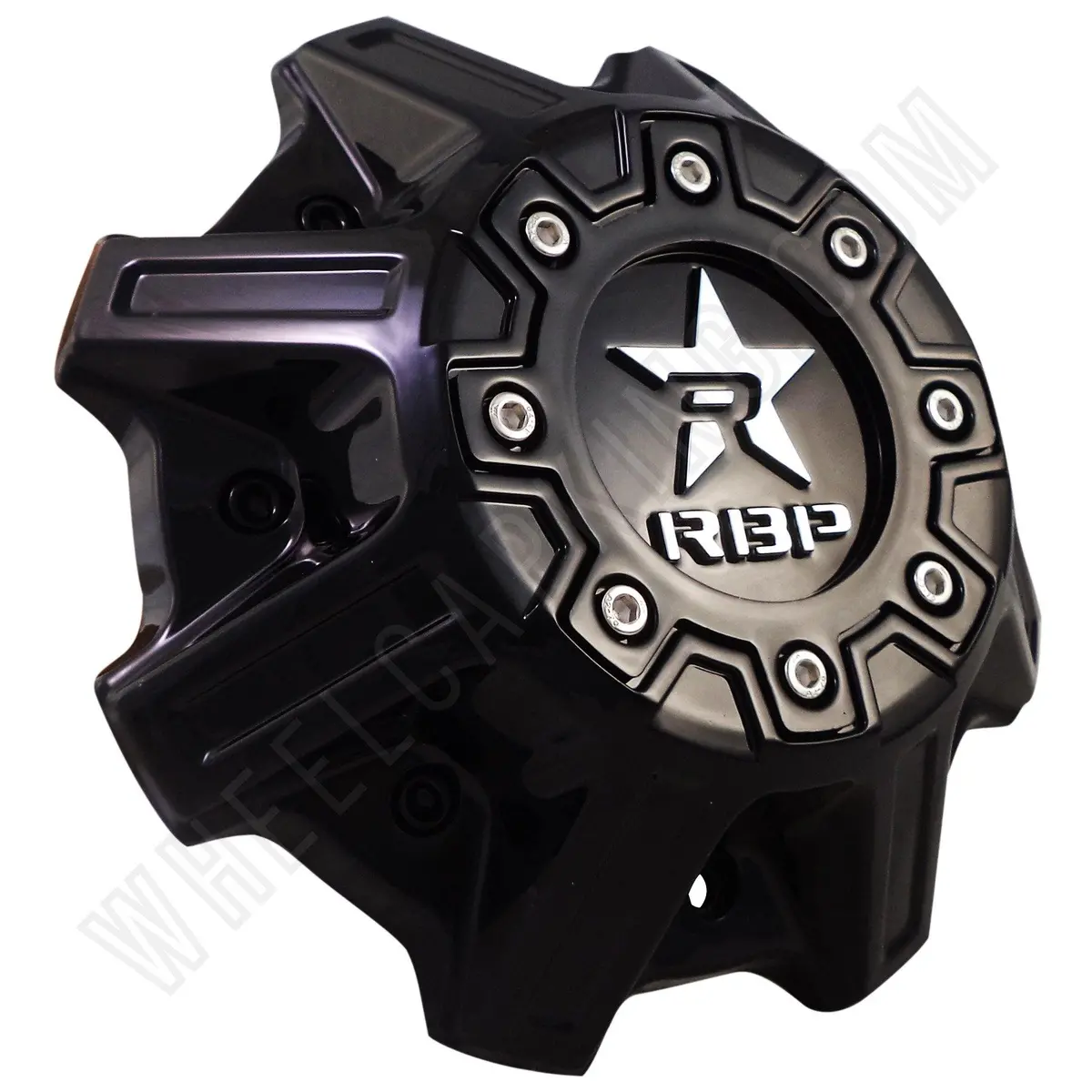 Rbp Wheels Gloss Black Custom Wheel Center Caps # 31P406b / C1010b (4 Caps) 1