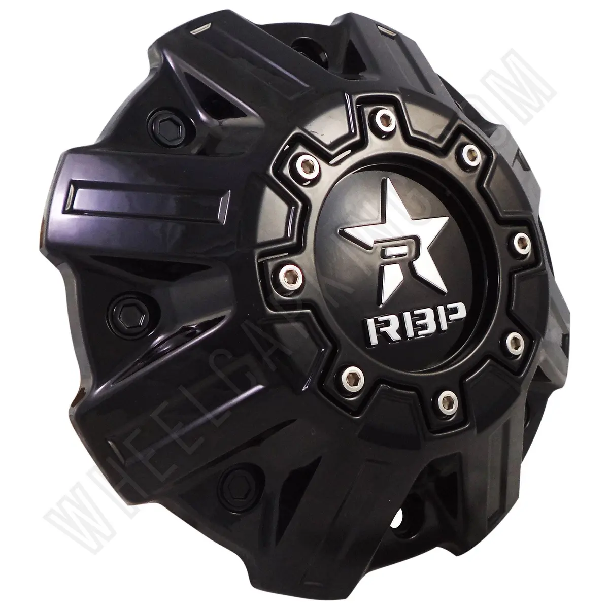 Rbp Wheels Gloss Black Custom Wheel Center Cap # C1008b (4 Caps) 1