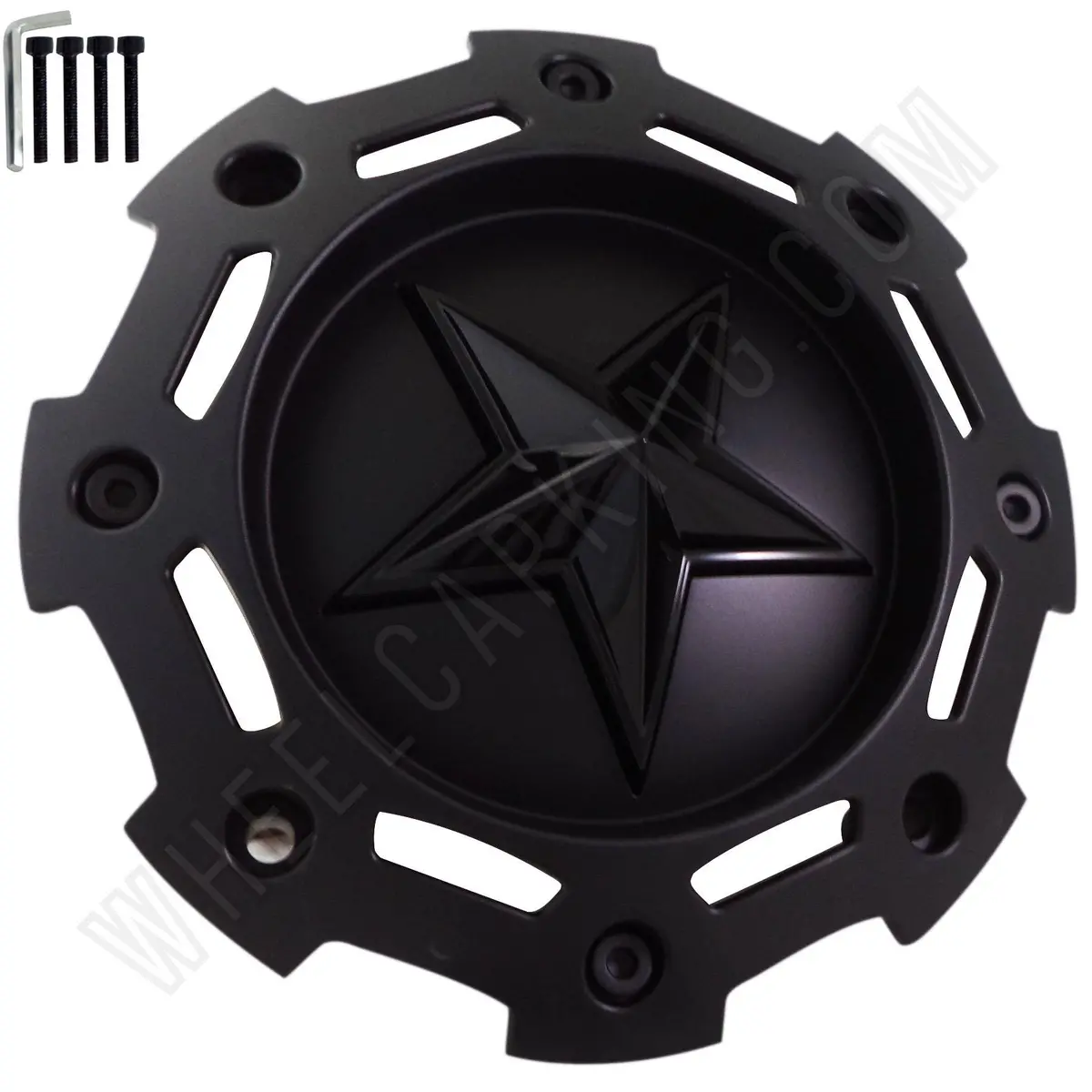 Rockstar By Kmc Wheels Flat Black Custom Wheel Center Cap Caps # Sc-190 / S1004-04 / Sc-198 New!! 1