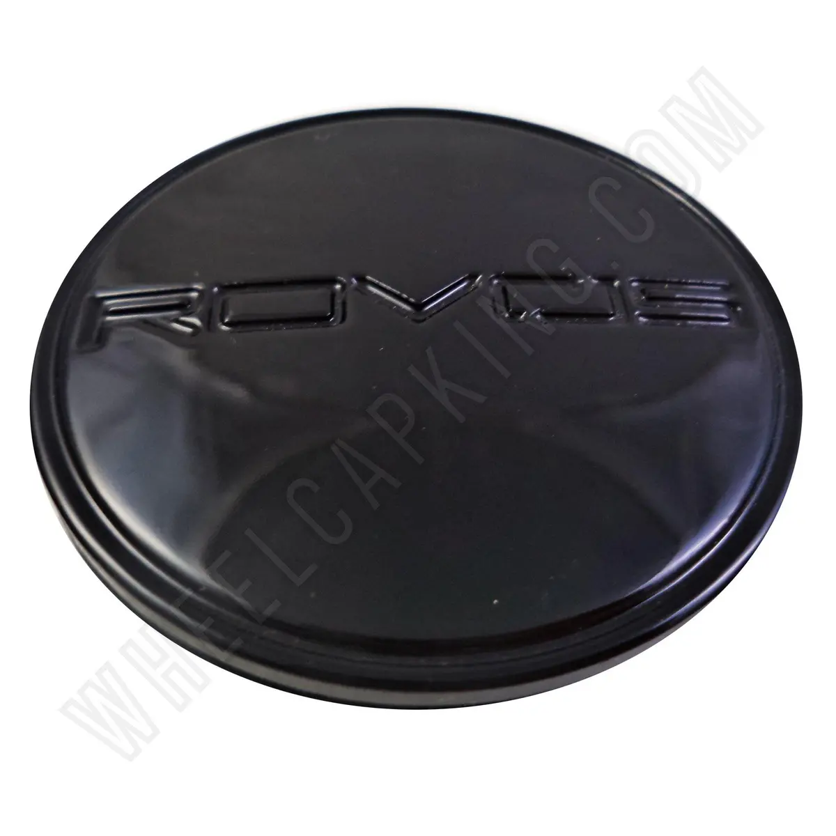 Rovos Wheels Gloss Black Logo Custom Wheel Center Cap # 188 (4 Caps) 1