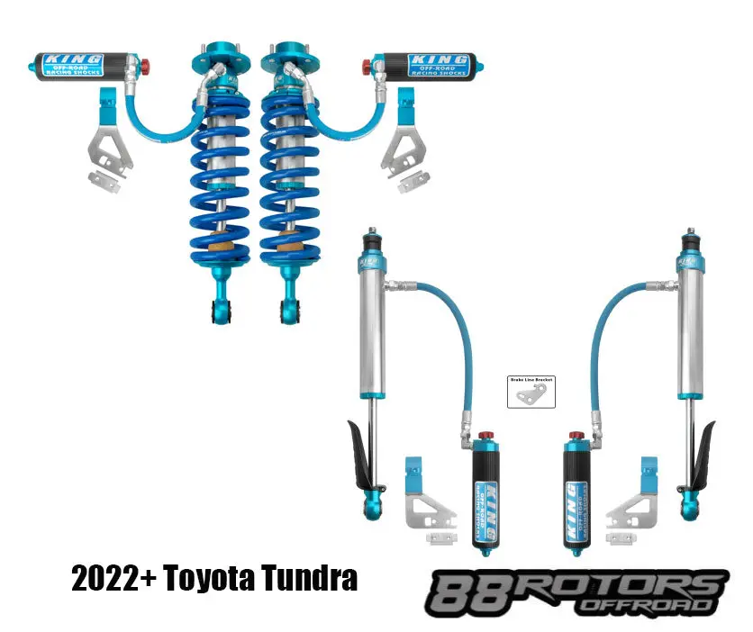 2022+ Toyota Tundra King 2.5 Coilovers/Shocks W/Compression Adjusters W/End Link & Uca Options 1