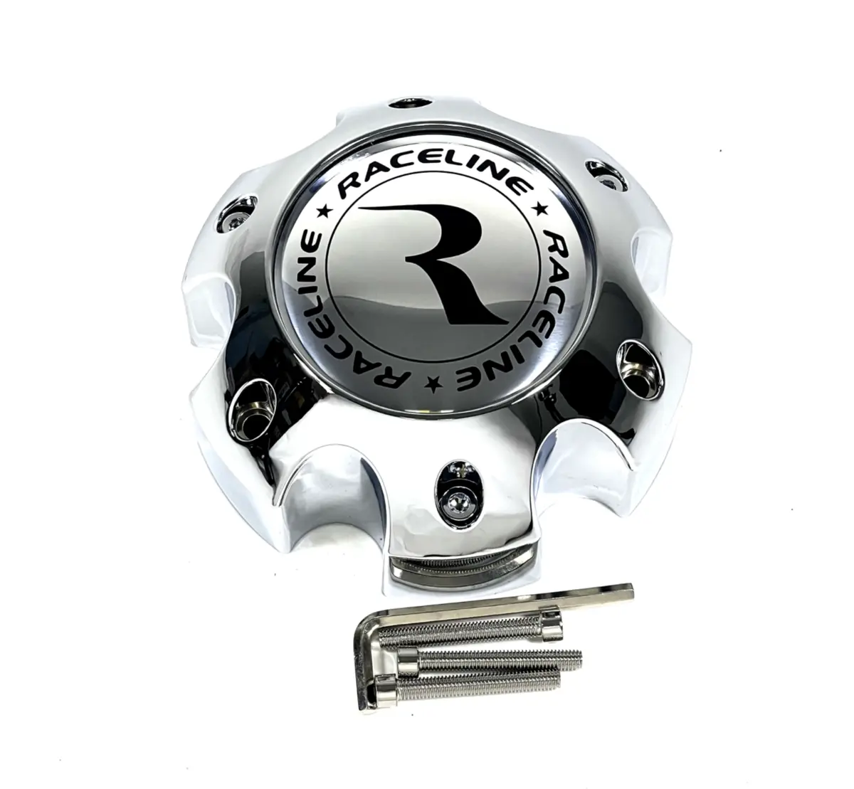 Raceline Wheels 311163 / Pd-Capsx-P981-6H2 Wheels Chrome Custom Wheel Center Caps (4 Caps) 6 Lug 1