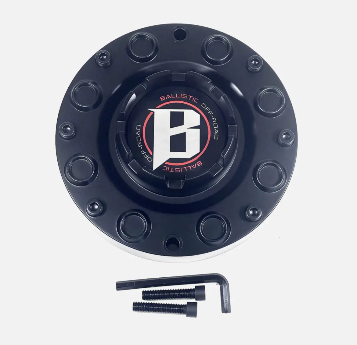Ballistic Off-Road Matte Black Wheel Center Cap Cap Ts-H56 / 978 Cannon (4 Caps) + Screw 1