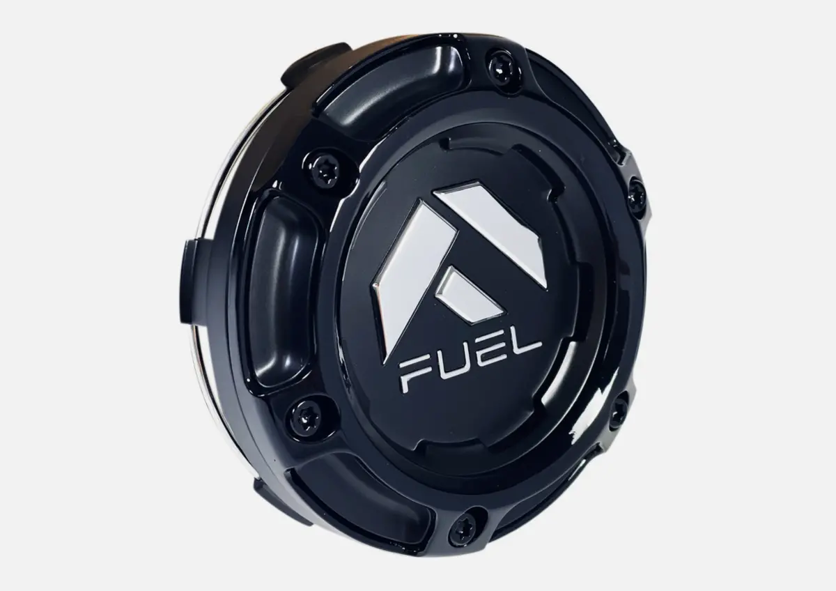Fuel Off-Road Matte Black Wheel Center Cap Black Rivets 1004-68Bld / 3 1/8" Od (1 Cap) 1