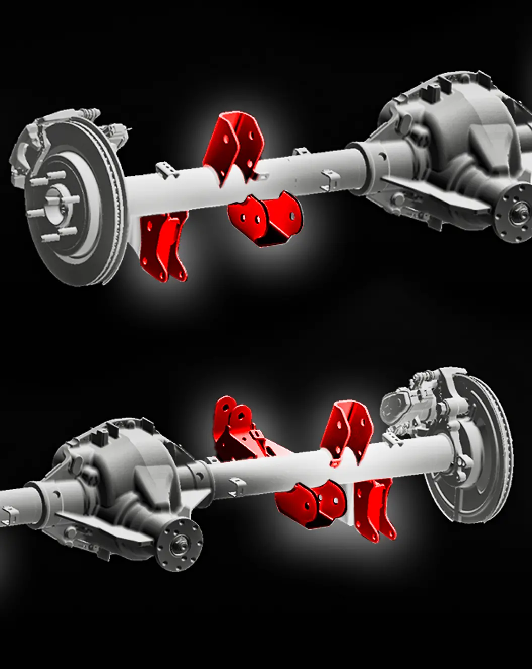 2021–2025 Gen 3 Raptor 5-Link Rear Axle Mount Kit – Stock Position Upper, Lower, Panhard & Spring Mounts, Weld-On Full Kit 1