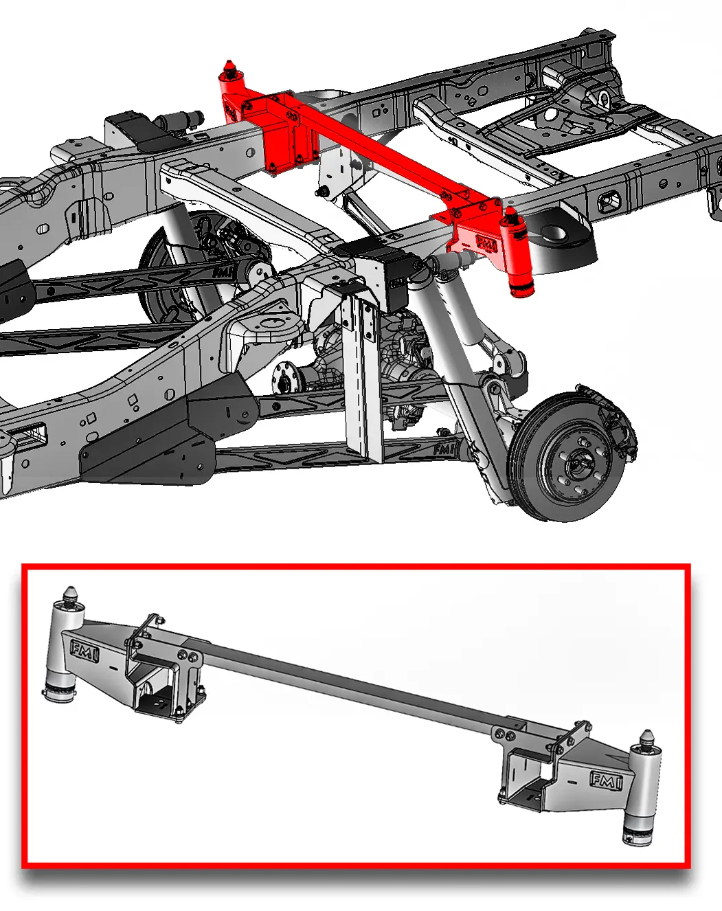 Gen 1 To Gen 3 Raptor Conversion, Rear Bump Stop Kit 1