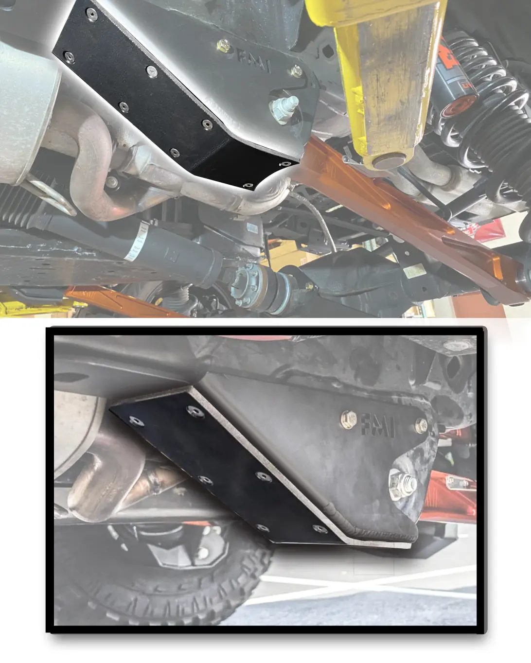 Replacement Hdpe Skid For Rear Lower Arm Guards - Bronco Raptor (Pair) 1