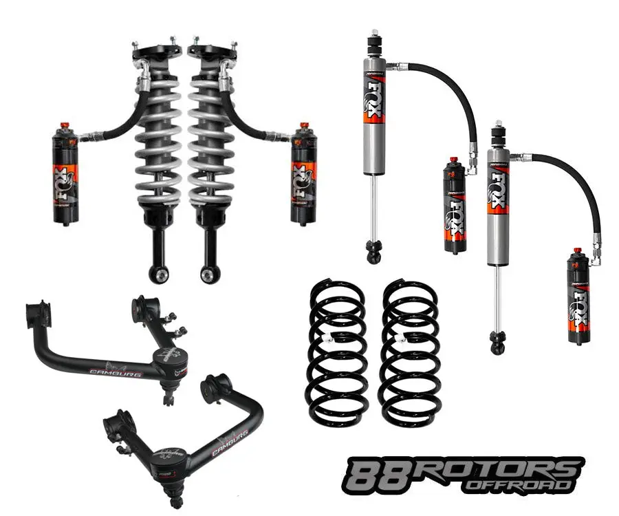 03-24 Toyota 4Runner Fox Performance Elite Series Dsc, Camburg Tubular X-Joint Uca, Ome Springs 1