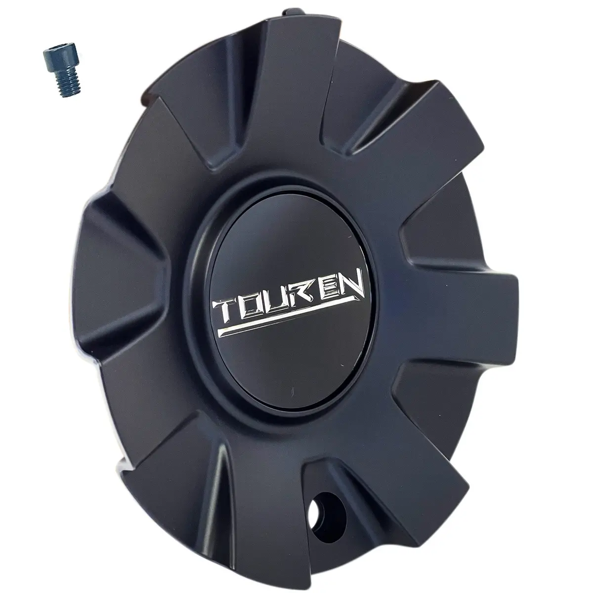 Touren C1032601g Wheel Rim Center Hub Cap Matte Black 6" For 3260 16" & 17"  (4 Caps) 1