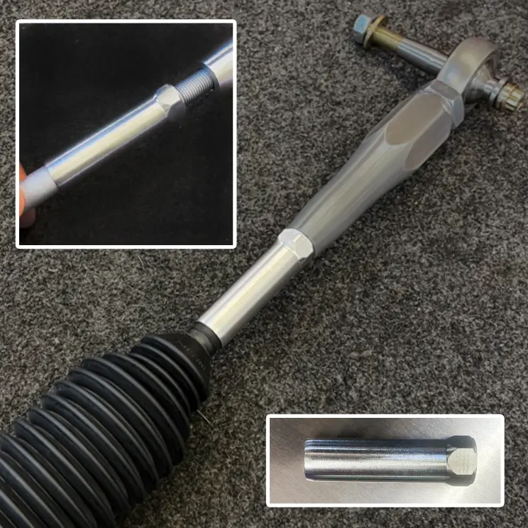 Bronco Raptor Tie Rod Support Sleeve For 16Mm - Silver Zinc 1