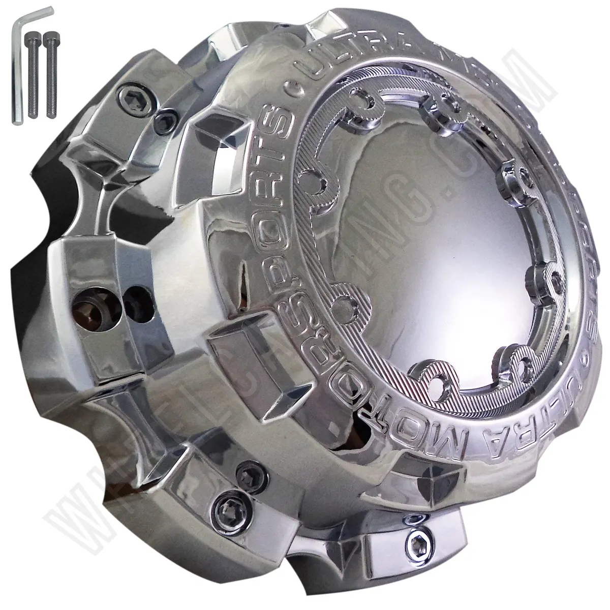 Ultra Wheels Chrome Custom Wheel Center Caps # 89-9898 (4 Caps) 1