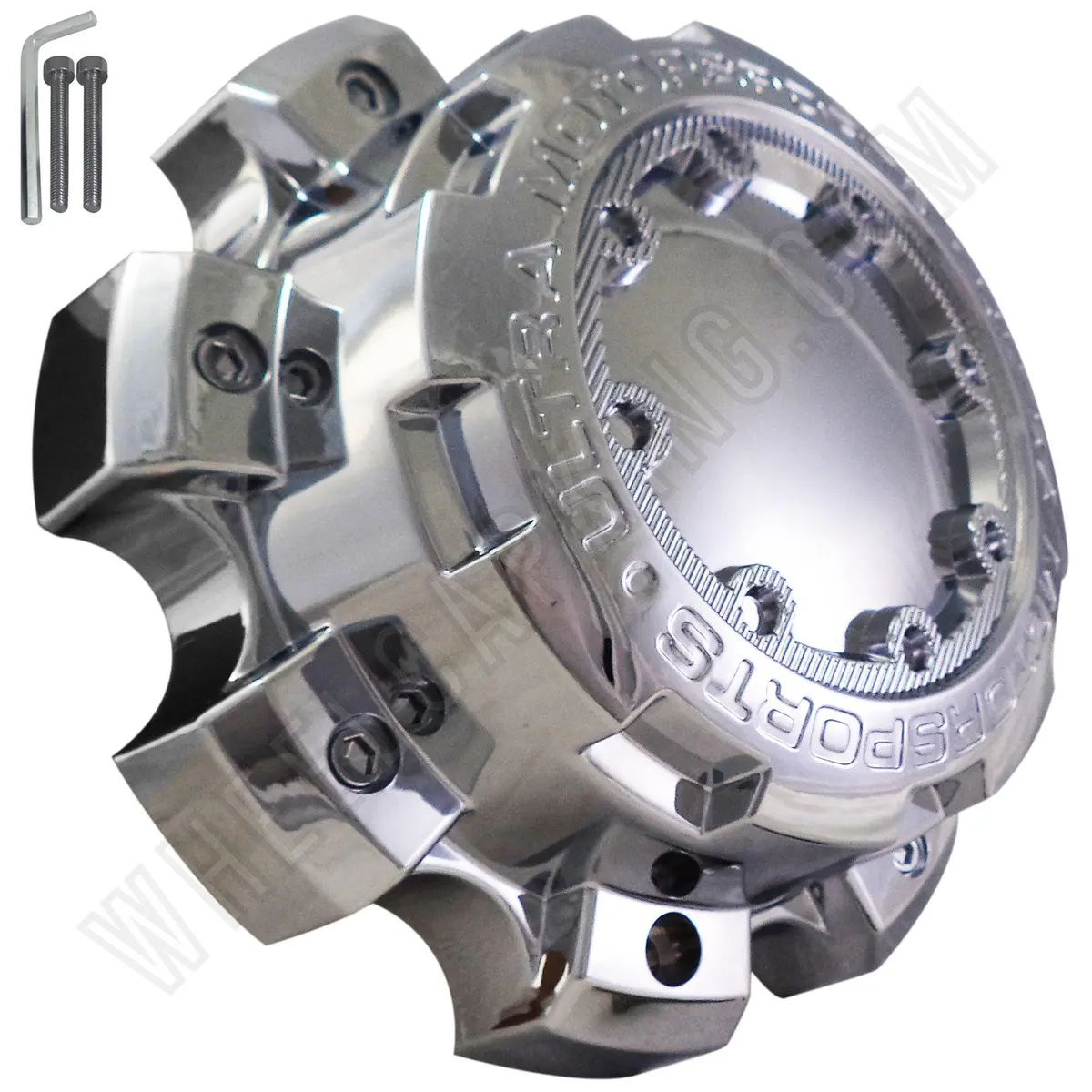 Ultra Wheels Chrome Custom Wheel Center Caps # 89-9879 (1 Cap) 1