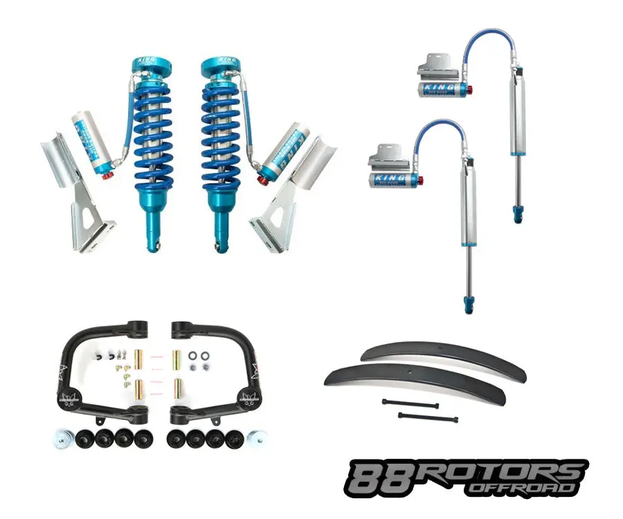 05-23 Toyota Tacoma King 2.5 Coilovers/Shocks W/Compression Adjusters, Camburg Tubular X-Joint Uca, Add-A-Leaf 1