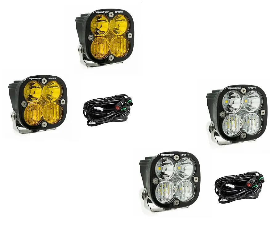 Squadron Sport Black Led Auxiliary Light Pod Pair With Harness Included 1