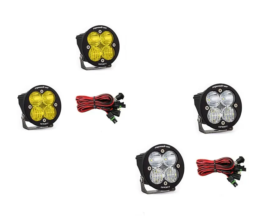 Squadron-R Sport Black Led Auxiliary Light Pod Pair With Harness Included 1