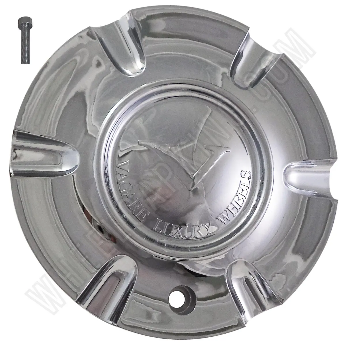 Vagare Wheels Chrome Custom Wheel Center Cap # S1050-Ns02 /  C-053-2 (1 Cap) 1