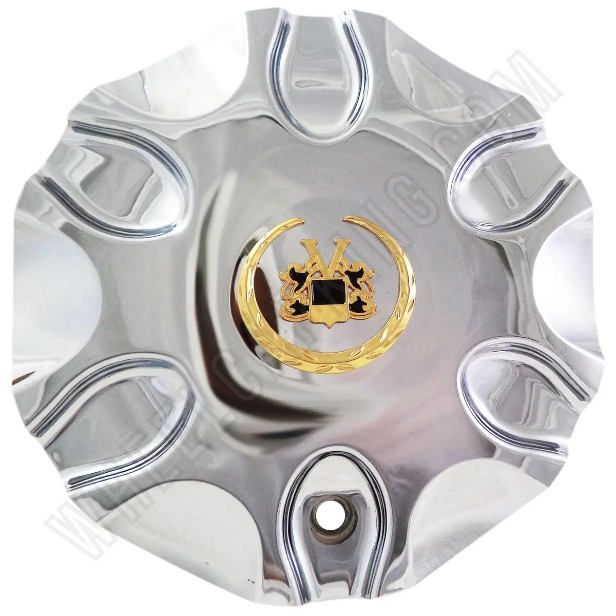 Vogue Wheels Chrome Custom Wheel Center Cap # Helo-5 (4 Caps) 1
