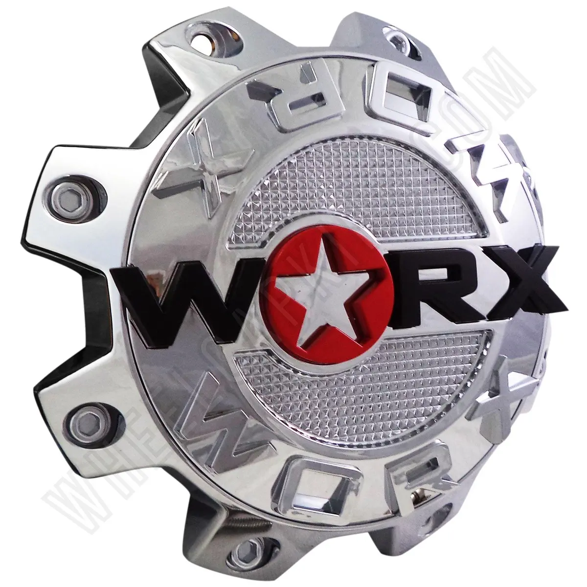 Worx Wheels Chrome Custom Wheel Center Caps # 89-8808-Cap, 89-8808 (4 Caps) 1
