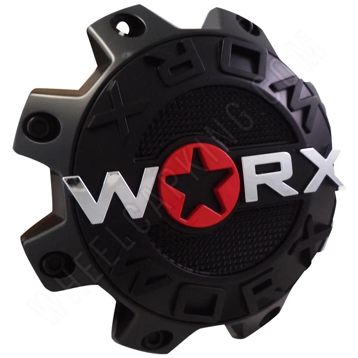 Worx Wheels Flat Black Custom Wheel Center Caps # 89-8808Sb, 89-8808 (4 Caps) 1