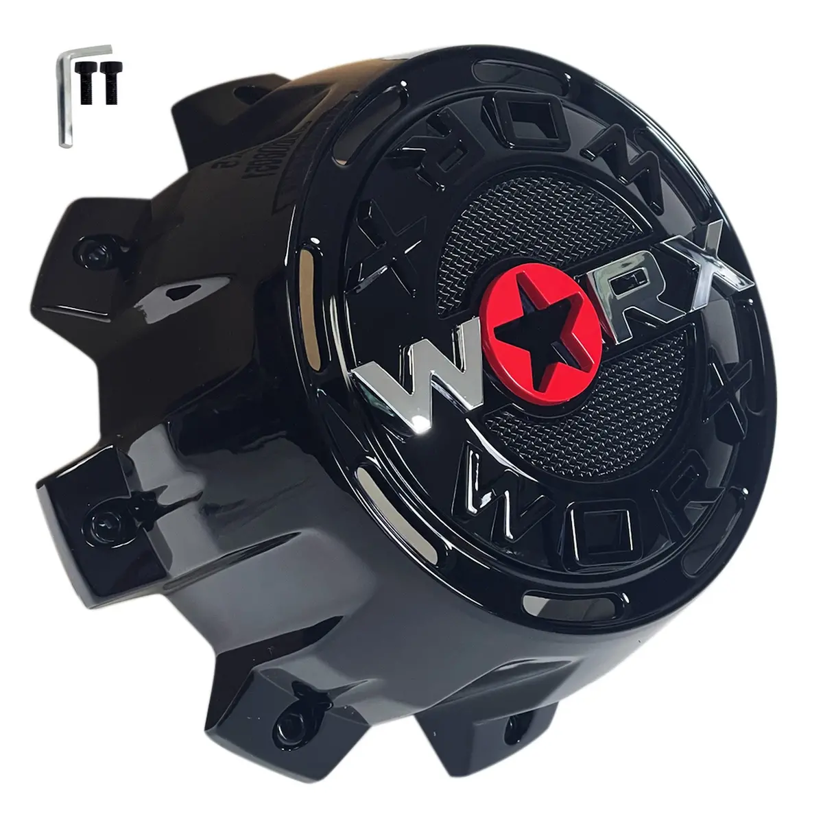 Worx / Ultra Motorsports Gloss Black Wheel Center Cap Wrx-0089Rb / A89-0089Rb 1