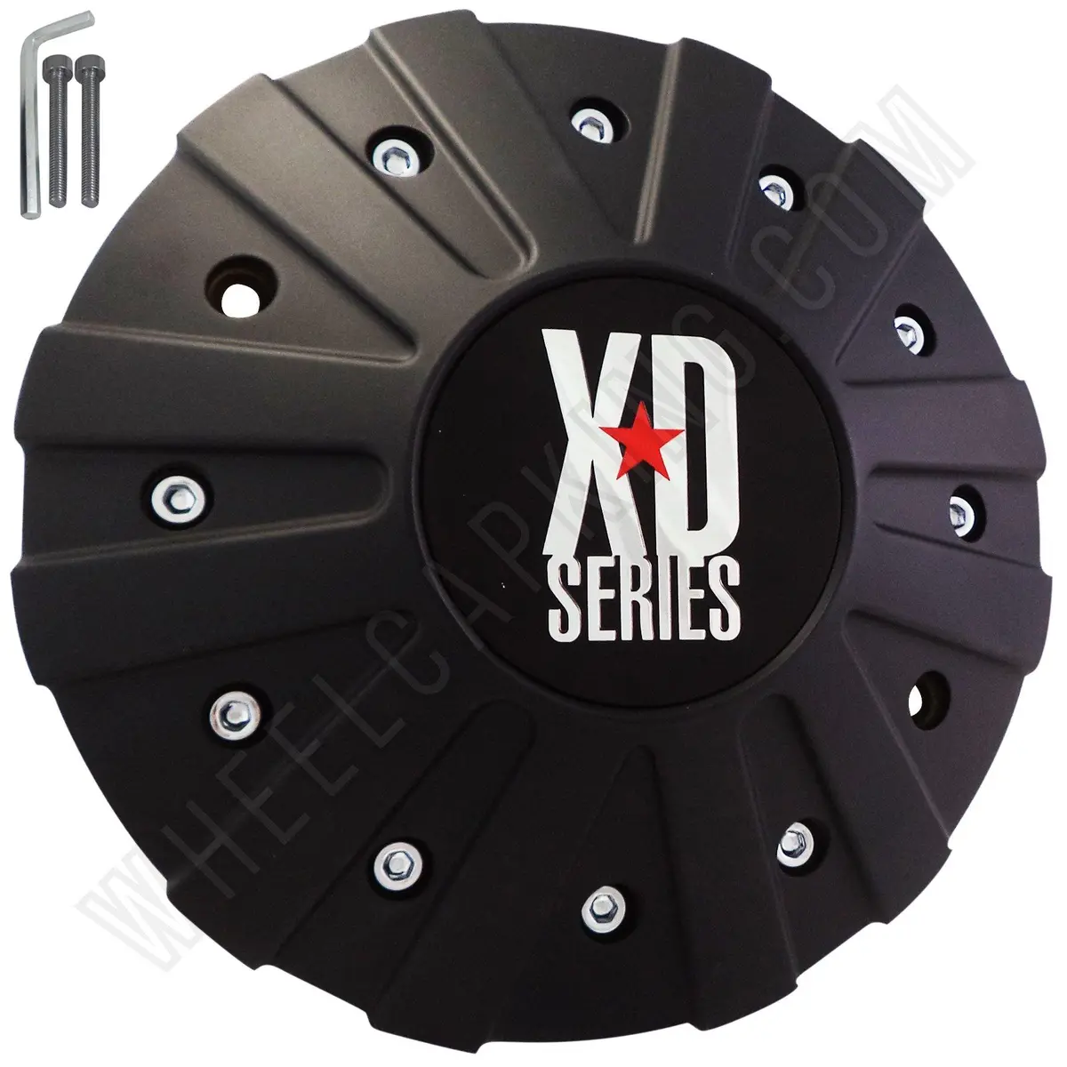Kmc Xd Series Wheels Black Custom Wheel Center Caps # 846L215b (4 Caps) 1