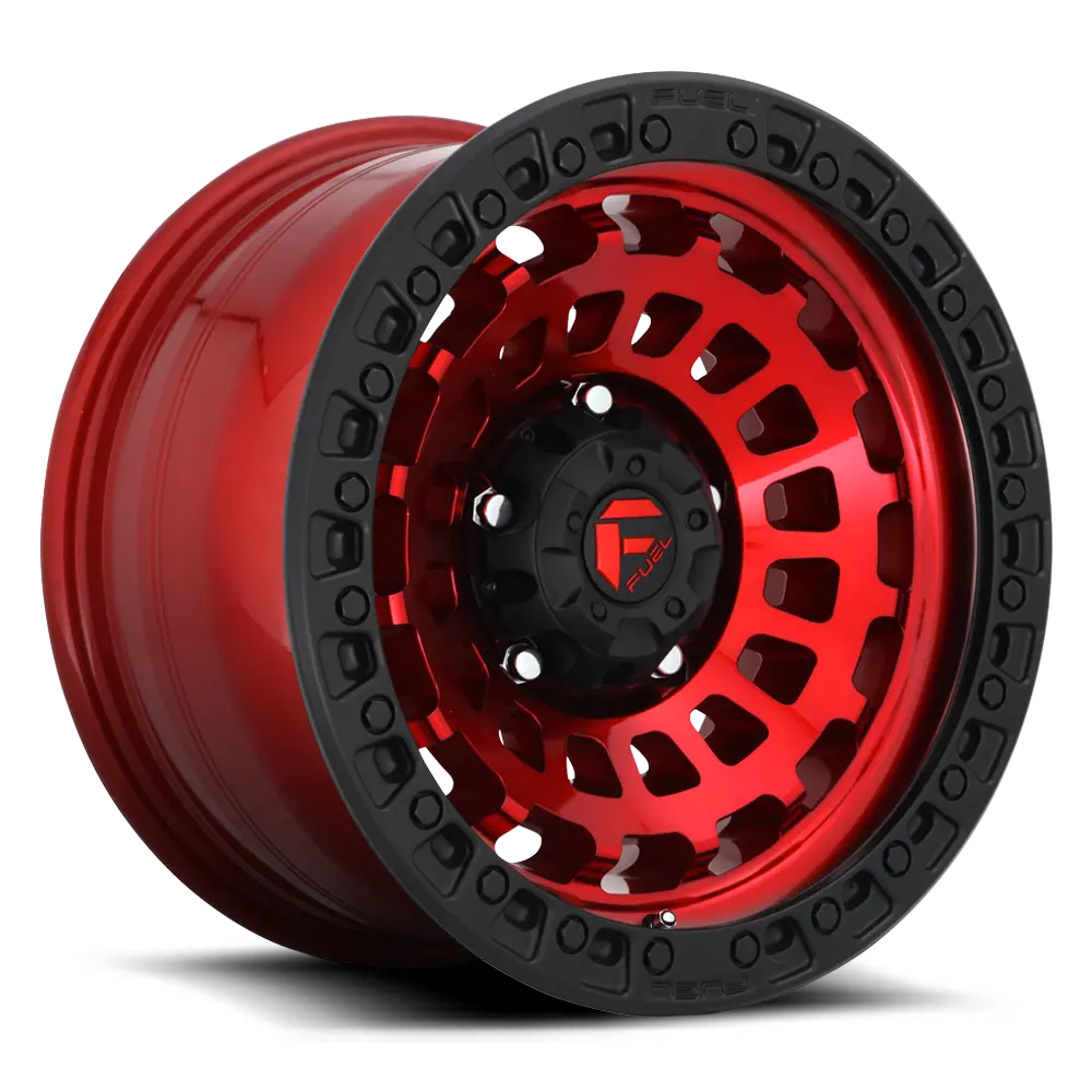 Fuel Offroad Wheels | Zephyr D632 Candy Red W/Matte Black Ring 1