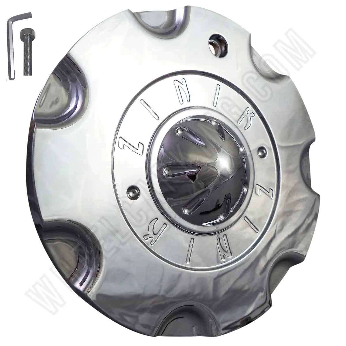 Zinik Z-8 Chrome Wheel Center Cap (4 Caps) 1