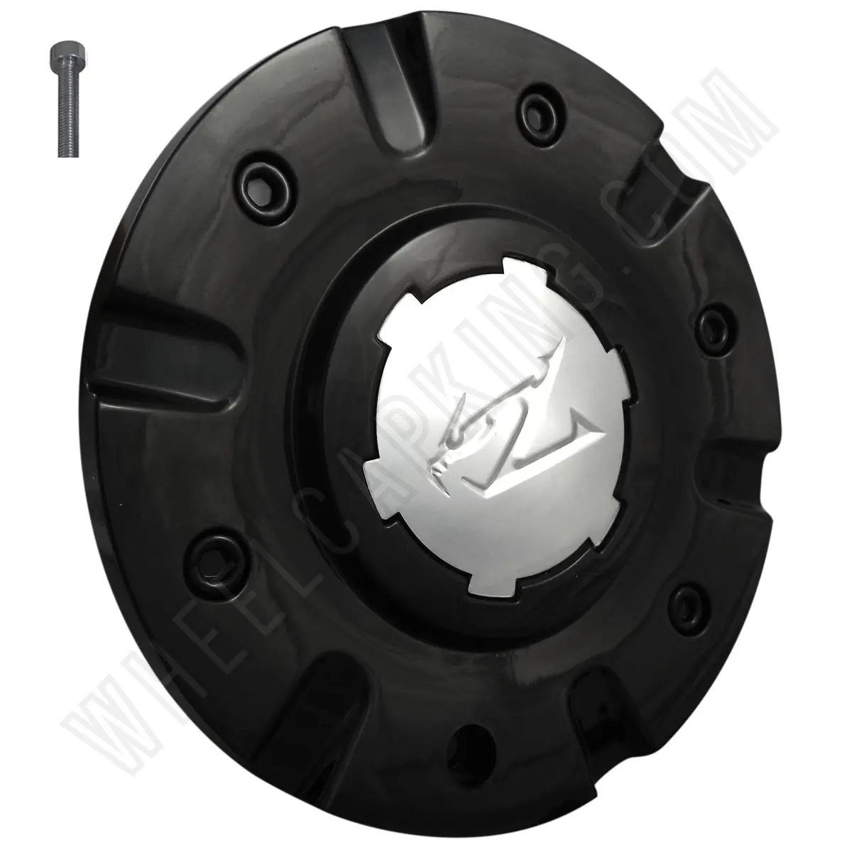 Zinik Z-9 / Cap-Z090 Gloss Black Wheel Center Cap (1 Cap) Small Version 1