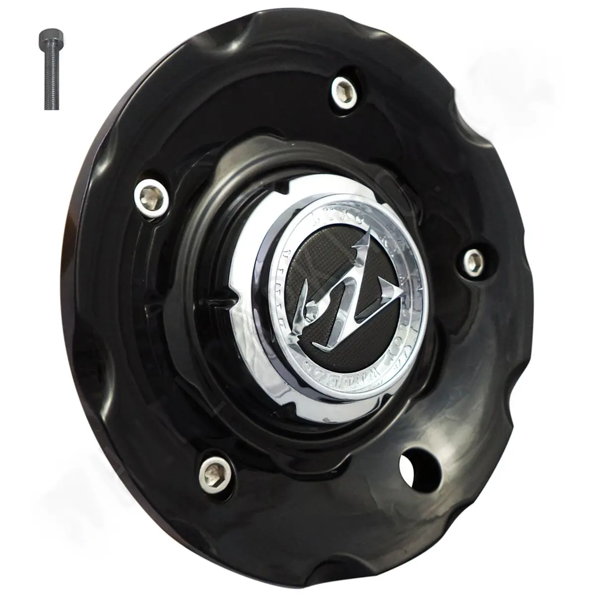 Zinik Z-18 Gloss Black Wheel Center Cap (4 Caps) 1