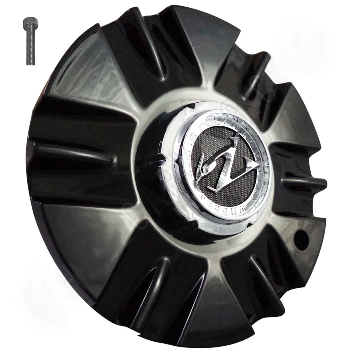 Zinik Z-19 Gloss Black Wheel Center Cap (1 Cap) 1