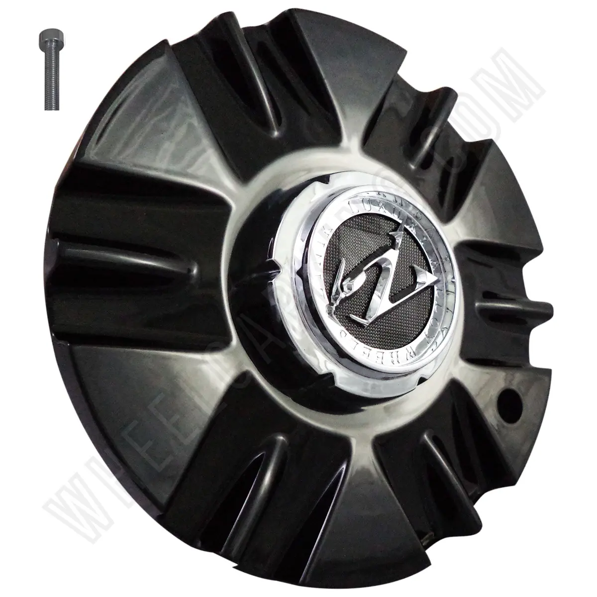 Zinik Z-19 Gloss Black Wheel Center Cap (4 Caps) 1
