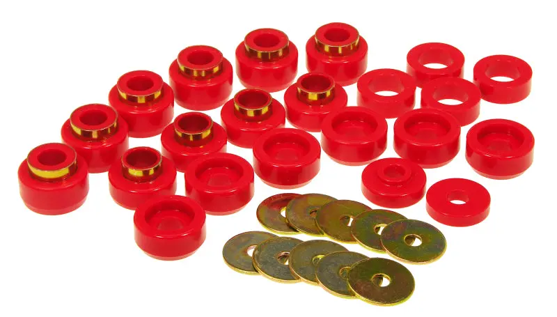 Prothane 87-96 Jeep Wrangler Body Mount - Red 1