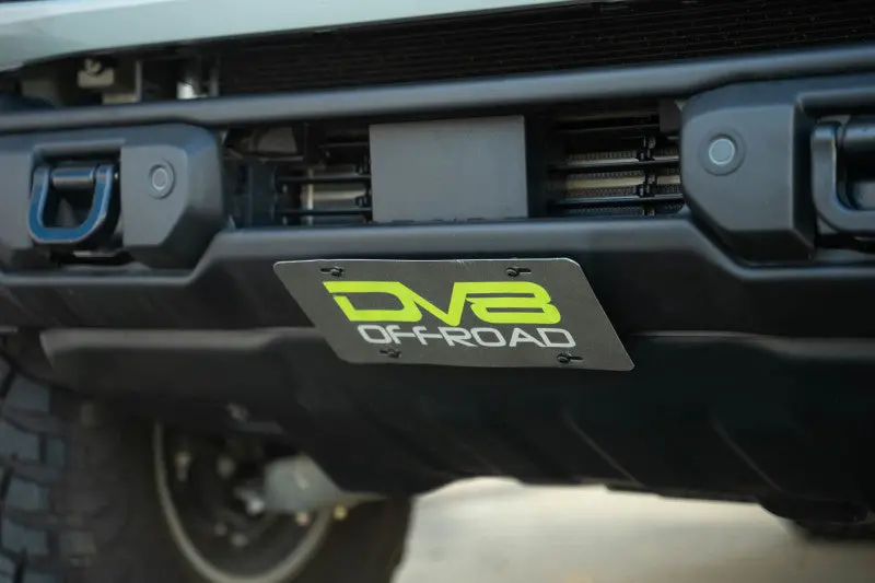 Dv8 Offroad 2021-2025 Ford Bronco | Capable Bumper Slanted Front License Plate Mount 1