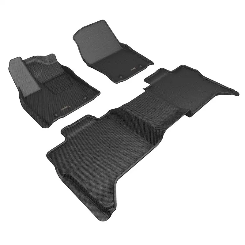 3D Maxpider 2022+ Toyota Tundra Crew Max Kagu 1St & 2Nd Row Floor Liner - Black 1