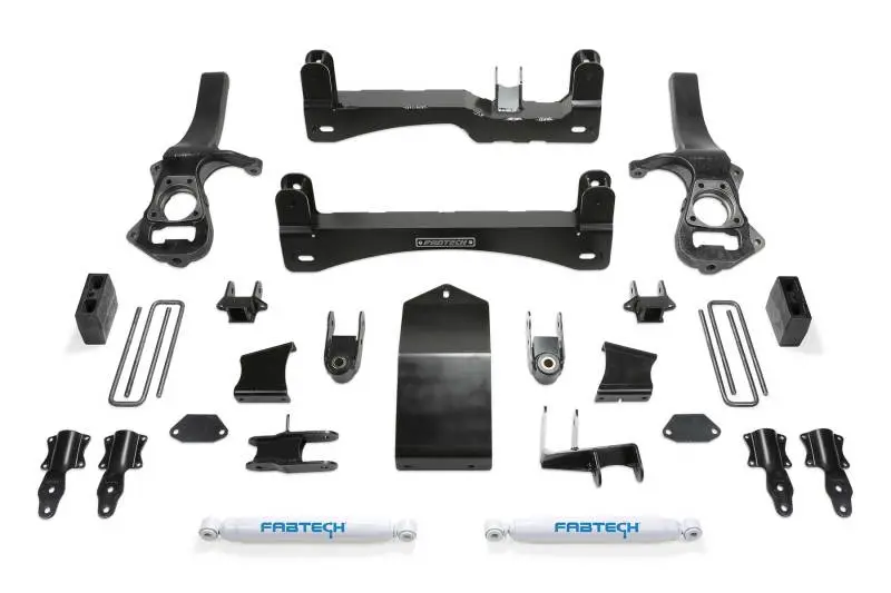 Fabtech 19-21 Gm K1500 P/U 6In Basic Sys W/Perf Shks 1