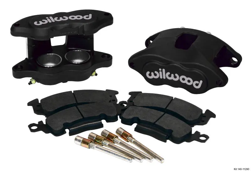 Wilwood D52 Front Caliper Kit - Black Ano 2.00 / 2.00In Piston 1.28In Rotor 1