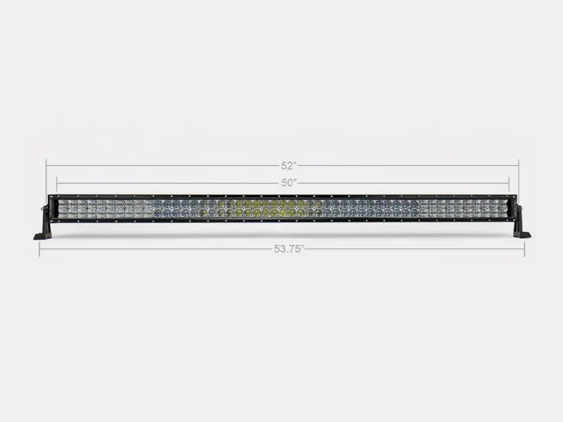 Cali Raised 52 Dual Row 5D Optic Osram Led Bar - Combo 1