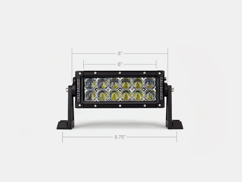 Cali Raised 8 Dual Row 5D Optic Osram Led Bar 1
