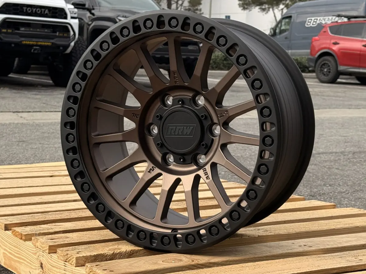 Rrw Rr7-V Flow Formed 17X8.5 Matte Bronze Face Matte Black Ring (6X5.5 | 6X139.7) 1
