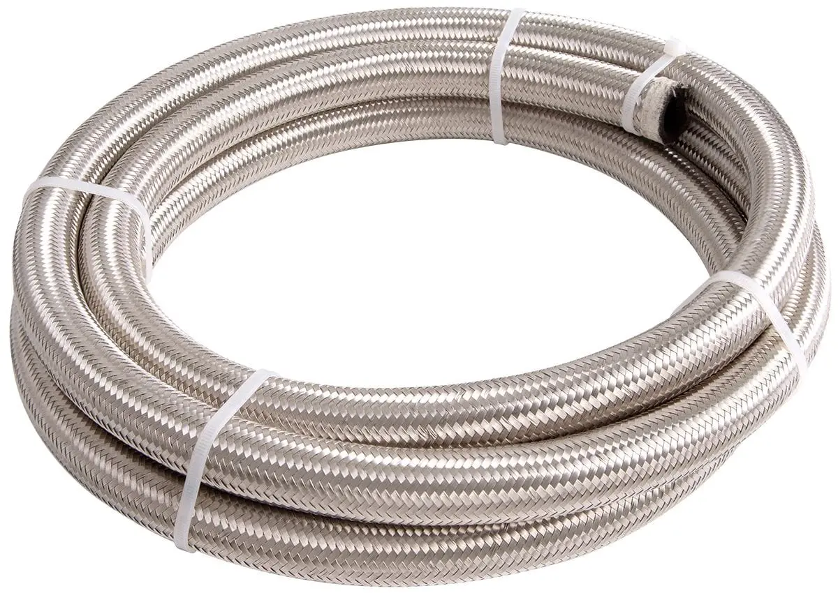 Af100 Series Stainless Braided Hose – -10An, 15-Meter Length, Corrosion-Resistant Construction 1