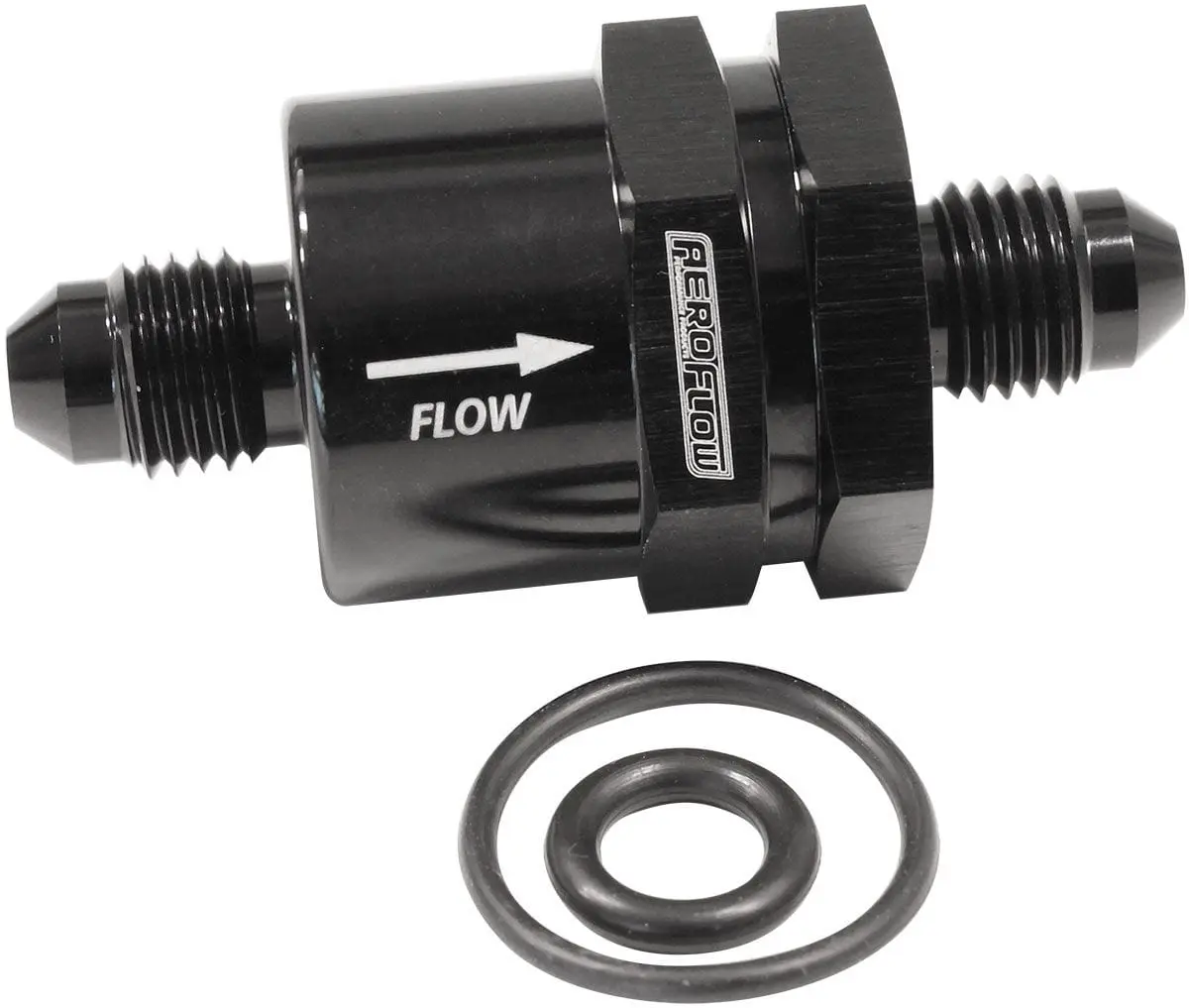 Af612-04Blk -4An Inline Check Valve – Black Anodized Aluminum, Compact Design 1