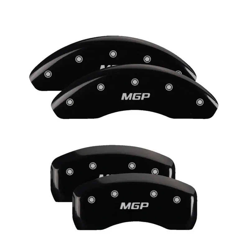 Mgp 4 Caliper Covers Engraved Front & Rear Mgp Black Finish Silver Characters 21 Ford Bronco Sport 1