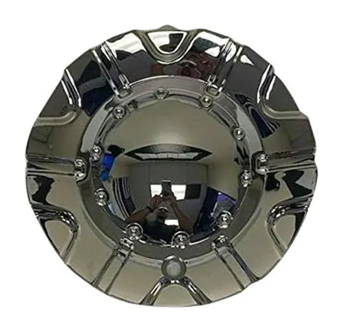Akuza 504 Spur Chrome Wheel Rim Center Cap Emr0504-Truck-Cap Lg0603-42 No Logo 1