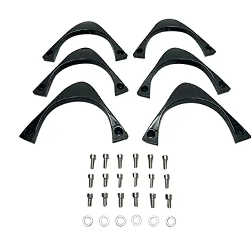Akuza 702 Creation 17 Inch Gloss Black Inserts Set (6 Pcs) Emr702-1775-Xj 1