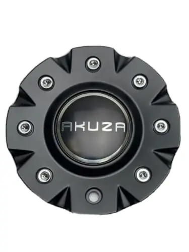 Akuza 843 Zenith Matte Black Wheel Center Cap Emr0843-Car-Cap 1