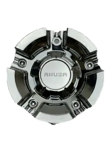 Akuza 844 Lever Chrome Wheel Center Cap Emr0844-Car-Cap 1